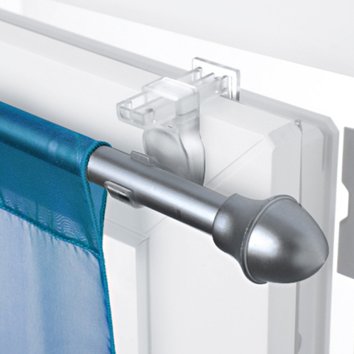 Lot de supports à serrer transparents pour tringle à...