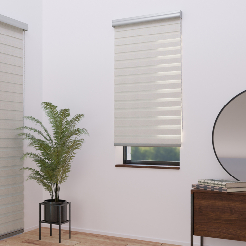 Store enrouleur jour nuit lin alutech avec coffre - gamme Must