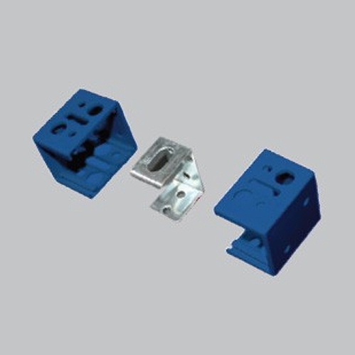 Support complet bleu pour vénitien PVC 25mm