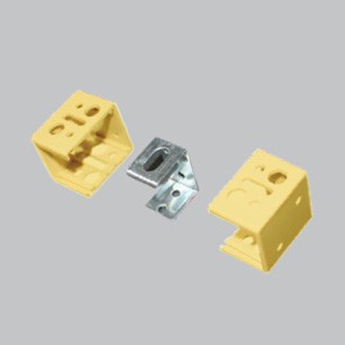 Support complet jaune pour vénitien PVC 25mm