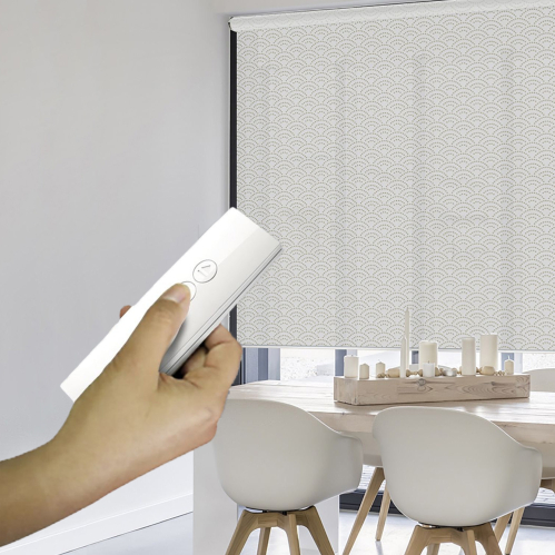 Pack store enrouleur tamisant motif Tokyo + moteur