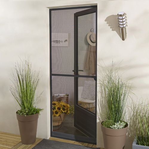 Moustiquaire porte battante en aluminium