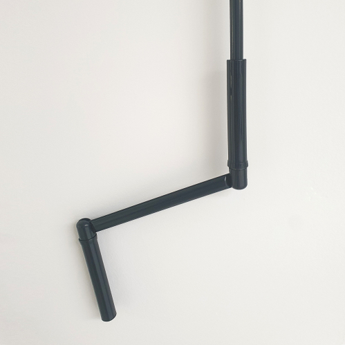 Manivelle acier laqué avec tige ronde diamètre 12mm pour volet roulant