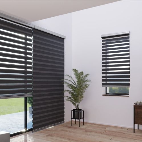 Store enrouleur jour nuit alutech avec coffre - gamme MustStore enrouleur jour nuit gris anthracite alutech avec coffre - gamme 