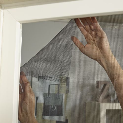 Moustiquaire bande auto-agrippante sans percer