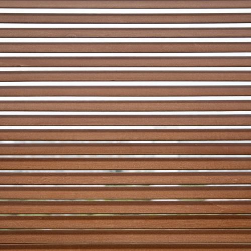 Store vénitien en bois lames 35mm avec galon