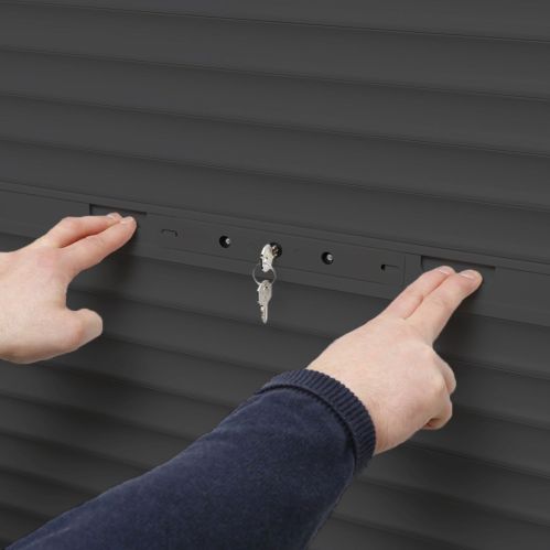 Volet roulant aluminium recoupable à tirage direct