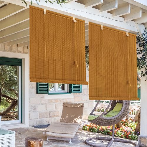 Roll'up bambou fines lattes pour intérieur et extérieur