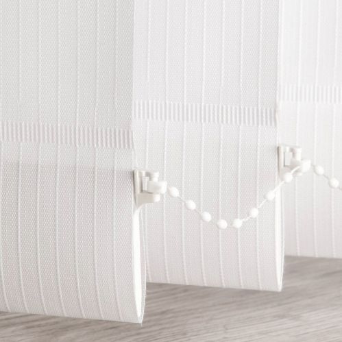 Lot de 5 lamelles verticales 89mm basiques pour store californien