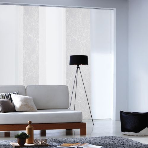 Panneau japonais tamisant à motif Arbre blanc 