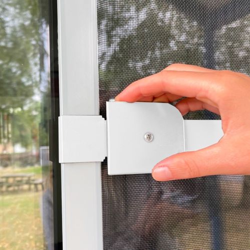 Moustiquaire porte battante aluminium pour porte - recoupable