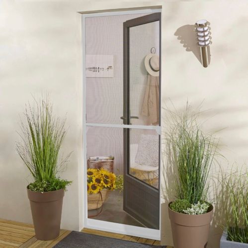 Moustiquaire porte battante aluminium pour porte - recoupable