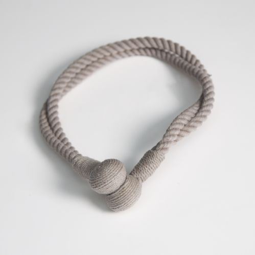 Embrasse lien double aimanté en corde - V.créations