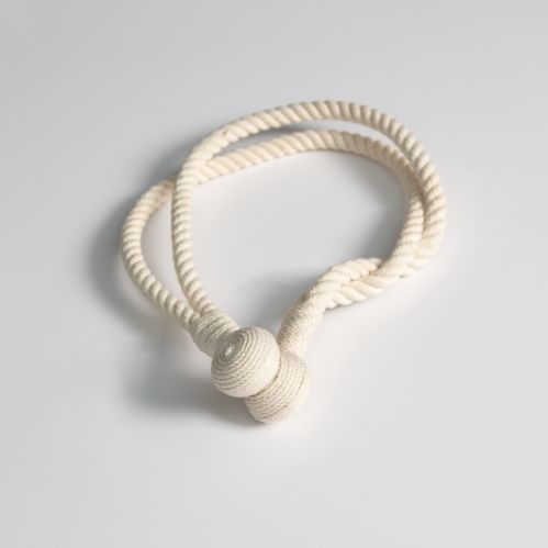 Embrasse lien double aimanté en corde - V.créations