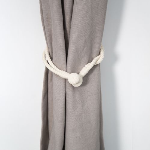 Embrasse lien double aimanté en corde - V.créations