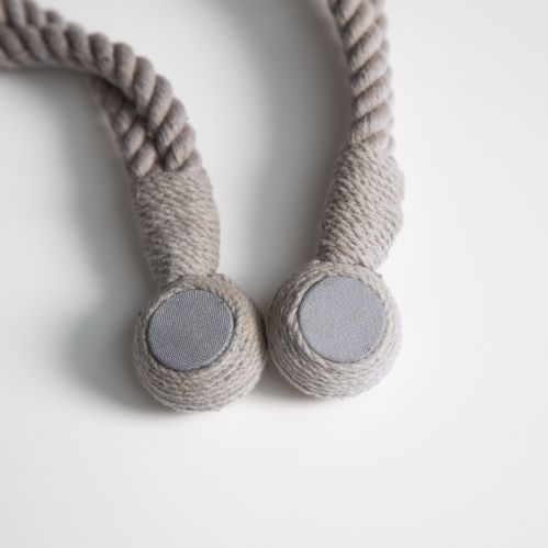 Embrasse lien double aimanté en corde - V.créations