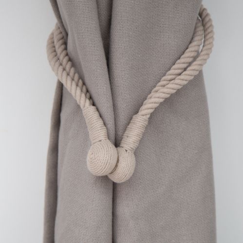 Embrasse lien double aimanté en corde - V.créations