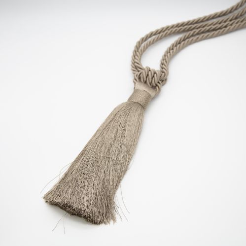 Embrasse à rideaux classique lien torsadé et pompon