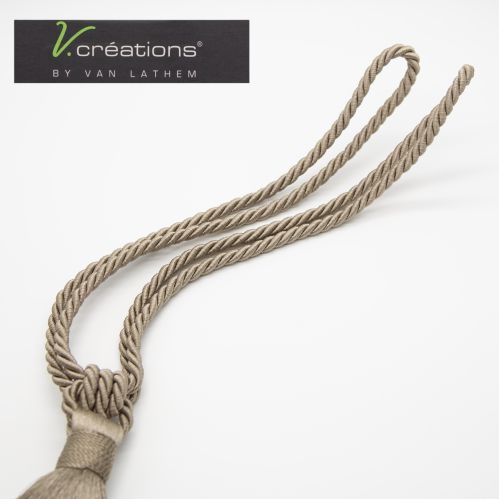 Embrasse à rideaux classique lien torsadé et pompon