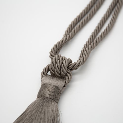 Embrasse à rideaux classique lien torsadé et pompon