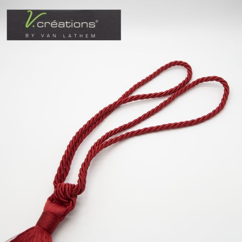 Embrasse à rideaux classique lien torsadé et pompon