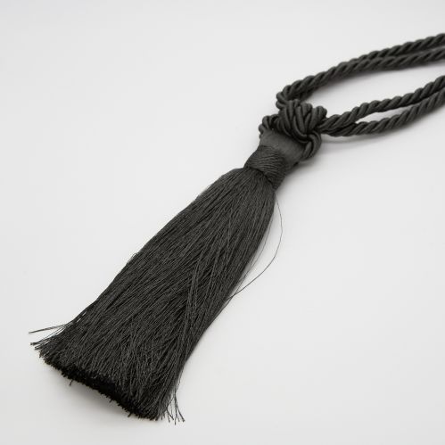 Embrasse à rideaux classique lien torsadé et pompon