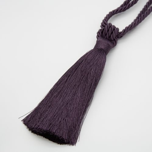 Embrasse à rideaux classique lien torsadé et pompon