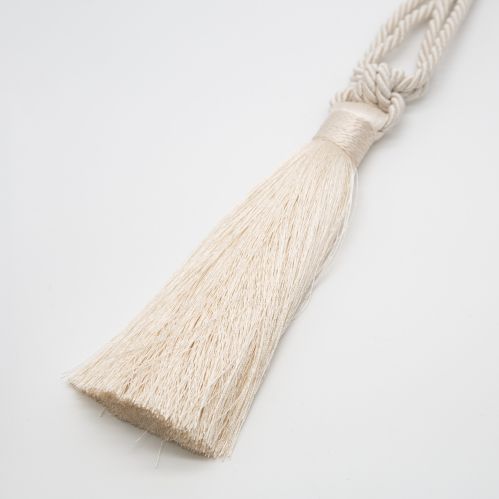 Embrasse à rideaux classique lien torsadé et pompon