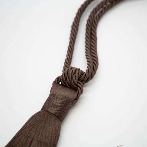 Embrasse à rideaux classique lien torsadé et pompon