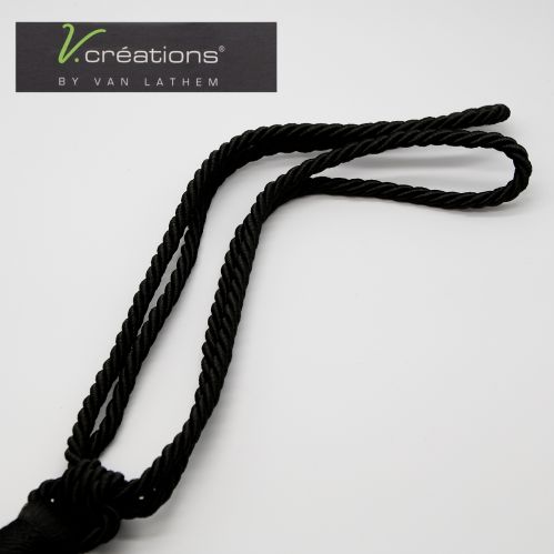 Embrasse à rideaux classique lien torsadé et pompon