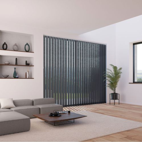 Lot de 5 lamelles verticales 89mm luxe sans chainette pour store californien