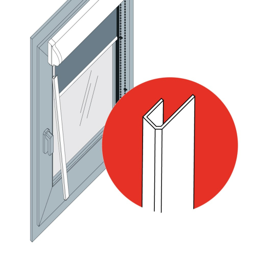 E13: Rail Guidage Adhésif pour Easy Roll coffre