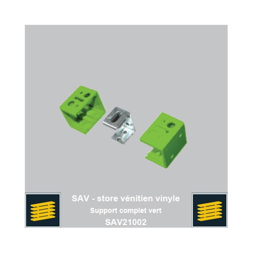 Support complet vert pour venitien vinyle 25mm