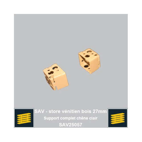 Support complet chene clair pour venitien bois 27mm