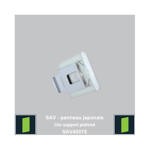 2 clics support plafond pour panneau japonais