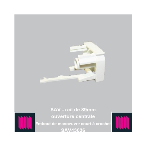 Embout de manoeuvre court a crochet