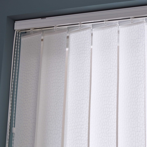 Lamelles verticales tamisant Blanc imprimé Jungle