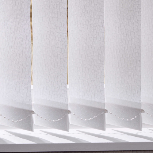 Lamelles verticales tamisant Blanc imprimé Jungle