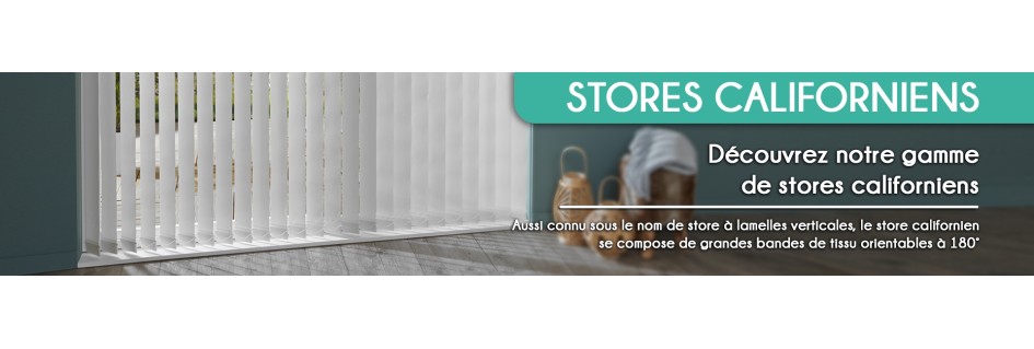 Store californien à lamelles verticales | Sur mesure & kits
