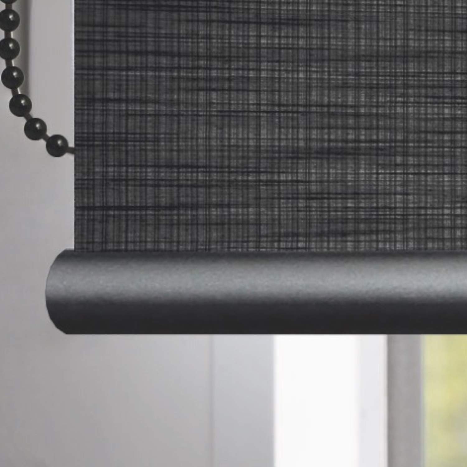 Barre de lestage ronde noire